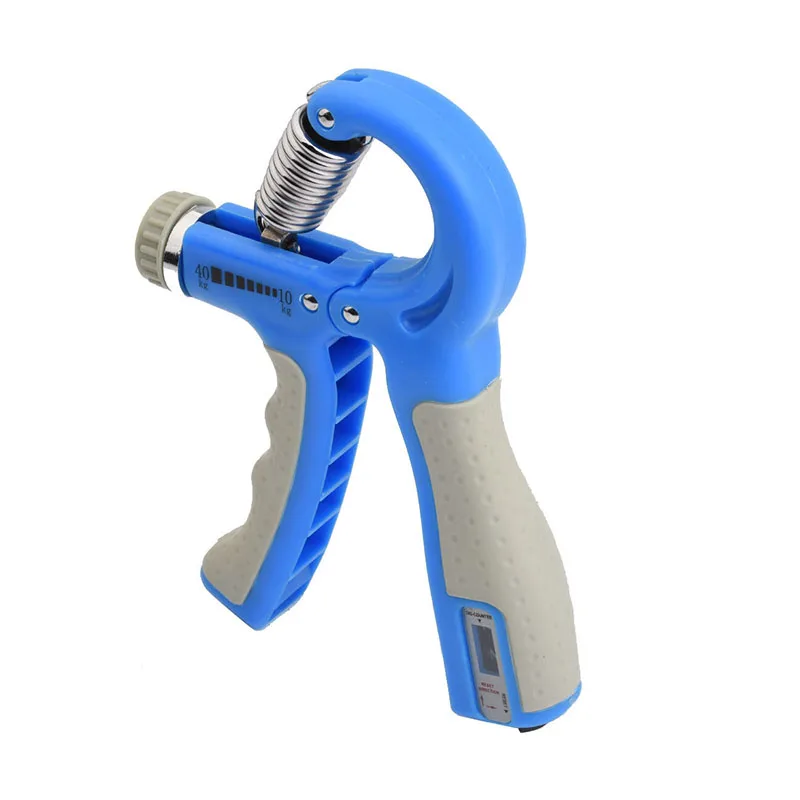 

Adjustable Hand Grip Strengthener Set Counting Grip with Five Fingers Rehabilitation Training Silicone hand Ball strengthener, Black, blue, green, orange