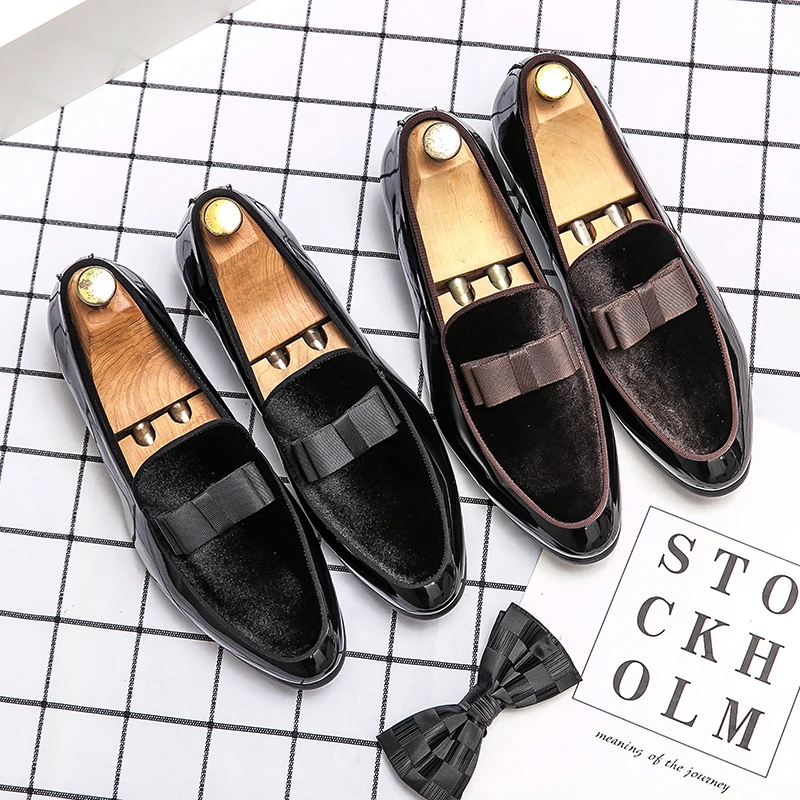 

Man Loafers Gentlemen Formal Office Driver Shoe Men Oxford Dress Shoes Lofar Sepatu Italy Mocassin Homme Mens Decent Shoes