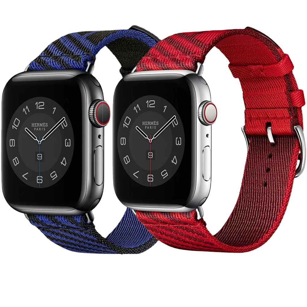 

Fashion Nylon Watch Band 40mm 44mm Watch Band Jumping Single Tour for Apple Watch Strap, Optional