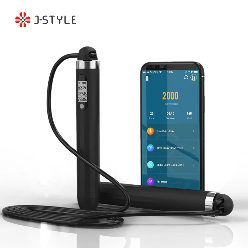 

2021 Brand New Digital Smart Jump Weight Skipping Rope LED Display Digital Smart Jump Rope With App Counter