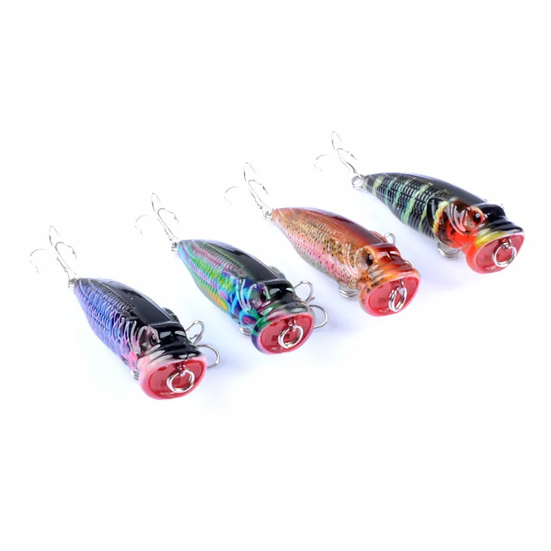

Hand Made Wood Material Trolling Fishing Lure Wood Big Popper Saltwater Trolling Lure Wooden Bait Fish Lure, 4 colors