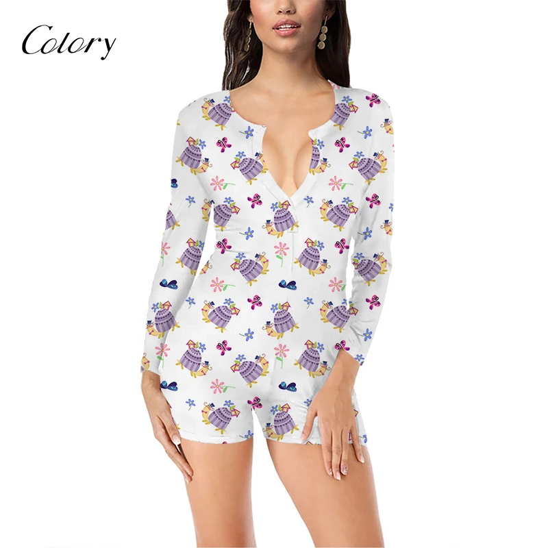

Colory Pajamas Shorts Dress For Women Woman T Shirt Womens Pyjamas Cartoon, Picture shows