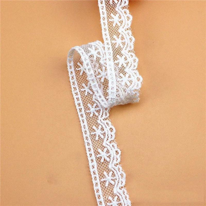 5 METRI 2 1//4/" ampi avorio fiore di Nylon Pizzo Trim