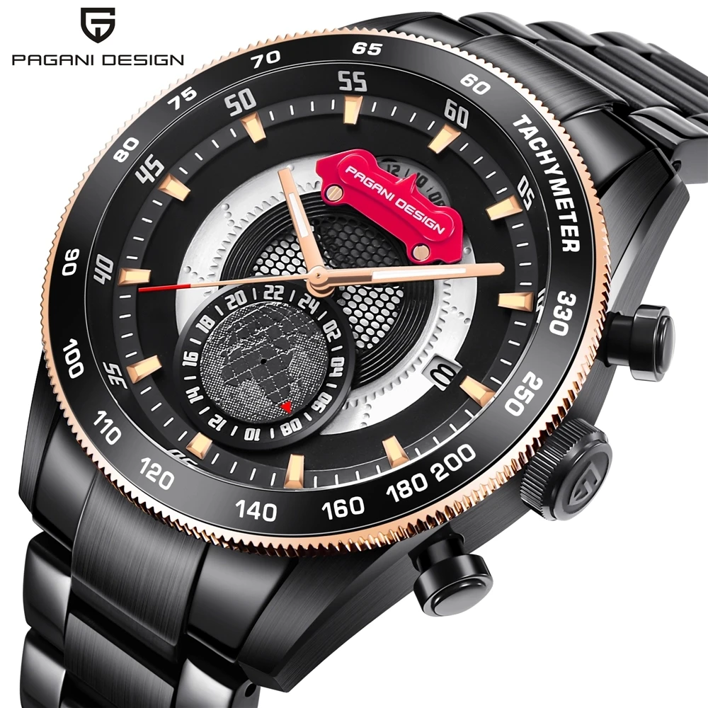 

PAGANI PD 2767 luxury brand Waterproof Sports Watches Men Quartz Stainless Steel Military Watch Reloj Hombre