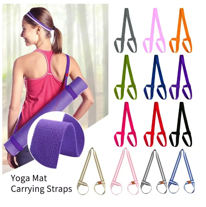 

Huanwei 2020 High Quality Customize Yoga Mat Strap Cotton Yoga Strap
