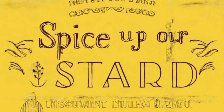 Various Mustard Jars from Around the World with Spice Labels
