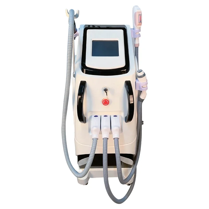 

advanced beauty equipment new style opt/ ipl fast hair removal+elight+ rf +laser multifunctional shr ipl hair removal, Back+white