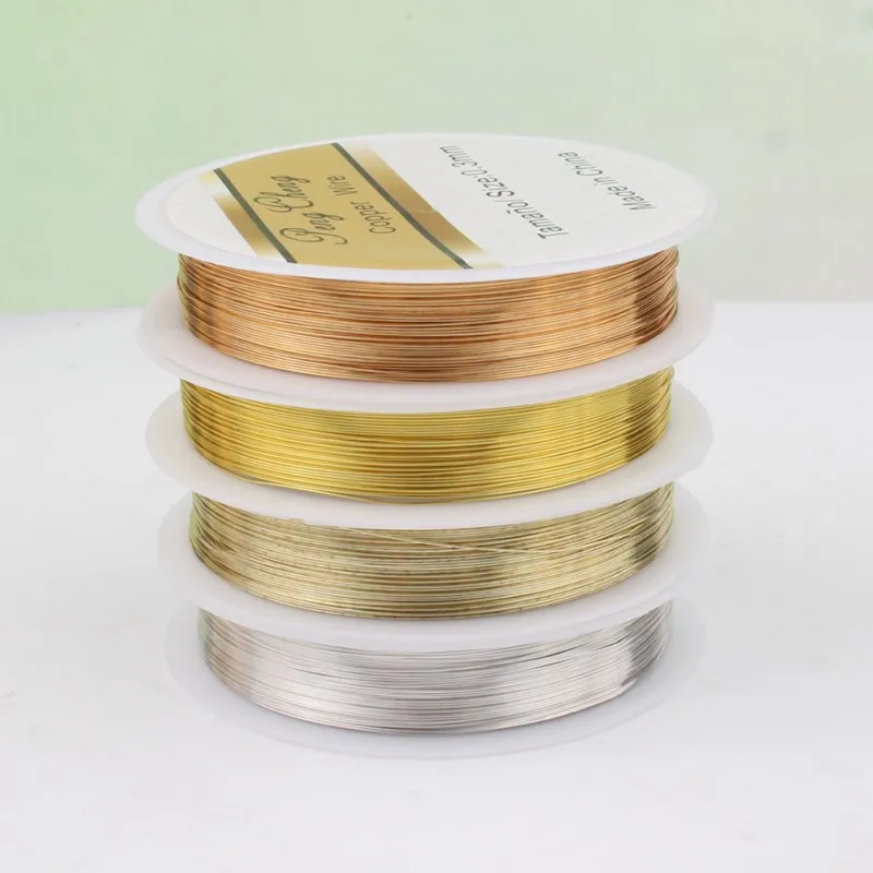 

Wholesale DIY Craft 0.3mm/0.4mm/0.5mm/0.6mm Beading Copper Wire for Jewelry Making