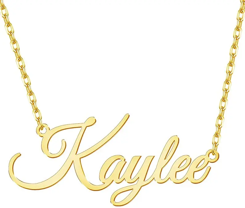 

Stainless Steel Custom Name Necklace Personalized 18K Gold Plated Nameplate Customized Jewelry Gift for Women