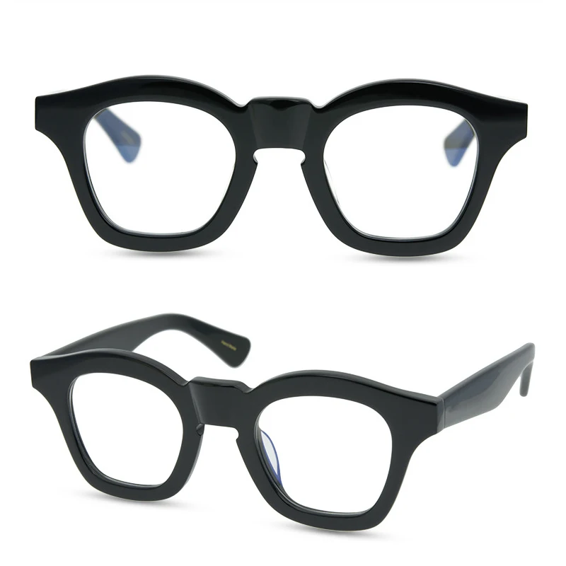 

Italy design ce acetate optical glasses frames china manufacturers, Black demi black/white