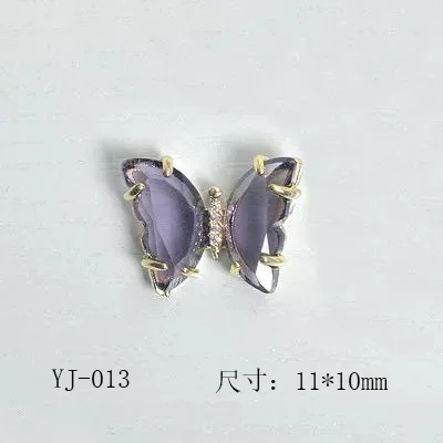 3d Butterfly Nail Art Charm Decoration Nail Art Accessories INS Three-Dimensional Crystal Butterfly Nail Art .jpg
