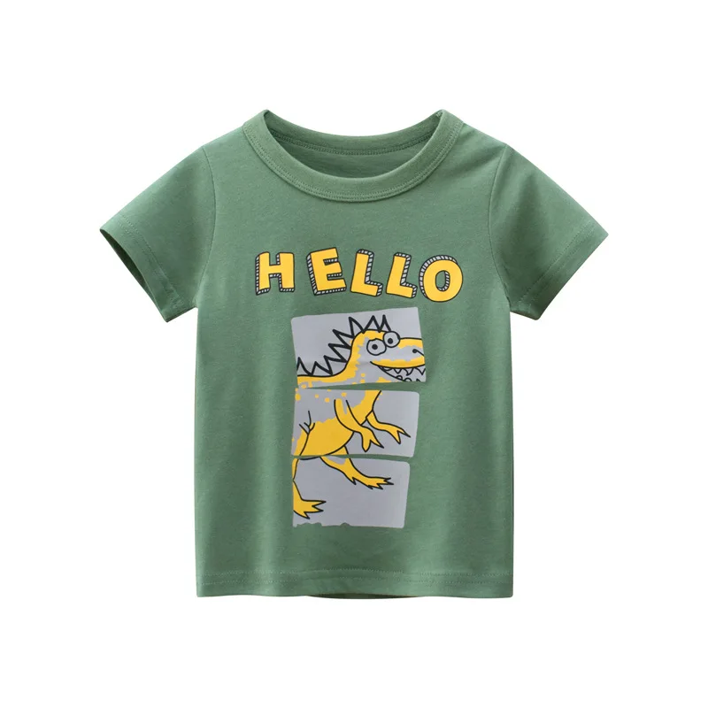 

custom design chilren's tshirt animal priting kids summer clothing boys kids tshirts 100% cotton