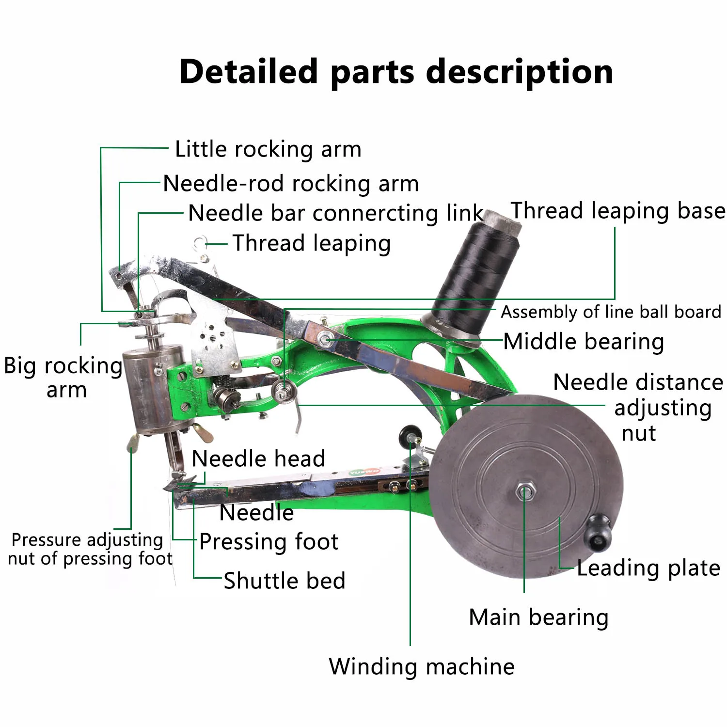 
Shoe Stretching Machine Shoe Repair Mending Machine Hand Shoe Sewing Machine For cobbler and shoemaker 