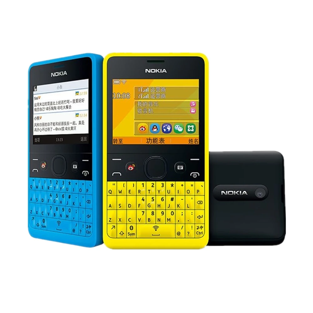 

Original for Asha 210 Unlocked GSM 2.4``Dual SIM Cards 2MP QWERTY Keyboard English Only Refurbished Mobile Phone