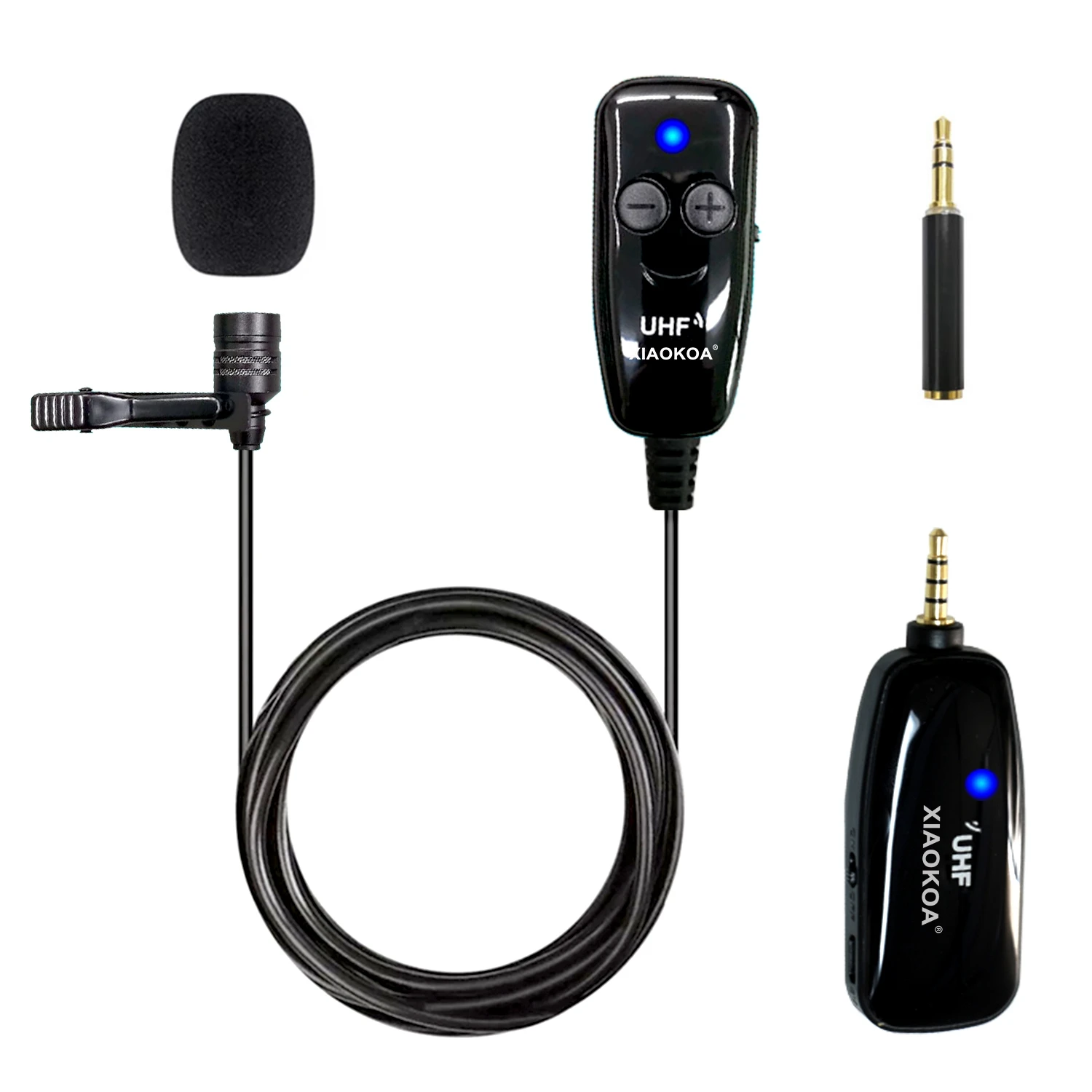 

Xiaokoa Portable wireless uhf microphone reporter microphone uhf wireless