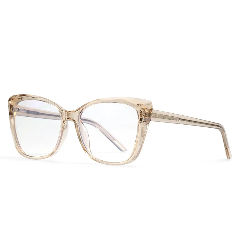 

Custom Luxury Chain Designer Protection Optical Wear Cat Frames Eye Glass For Men And Women, 6 colors