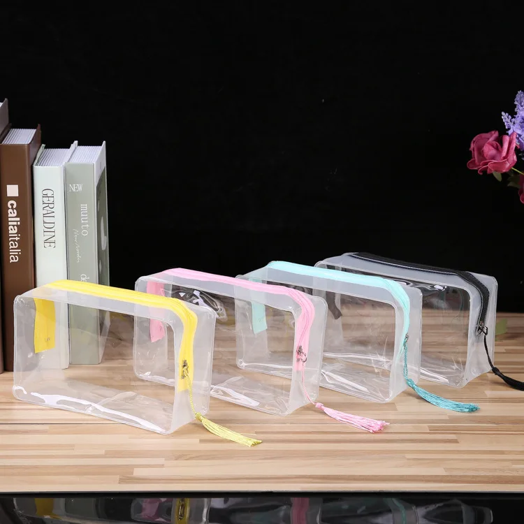 

Clear Simple Waterproof Cosmetic Case Storage Bag Case Makeup Pouch