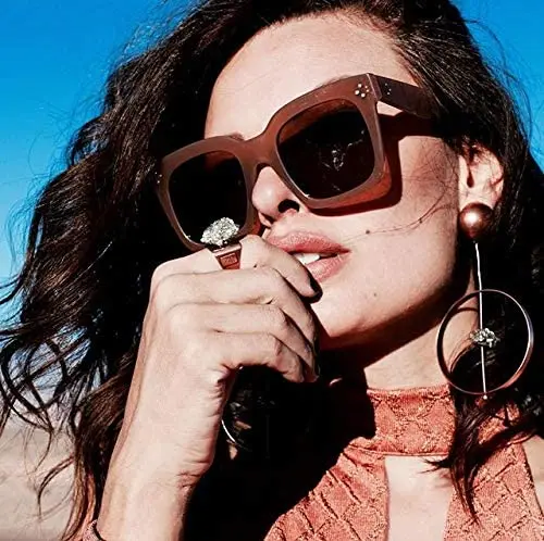 

Women Sun Glasses Oversized Square Sunglass Black Retro Sunglasses, Custom colors