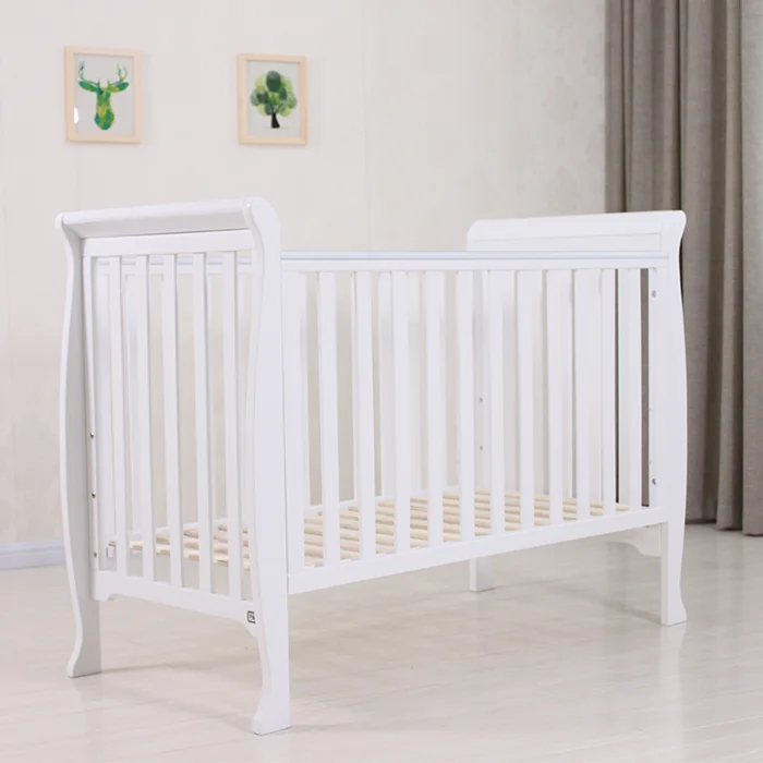 
New style White Cheap Wood Baby crib /Baby Cot bed 