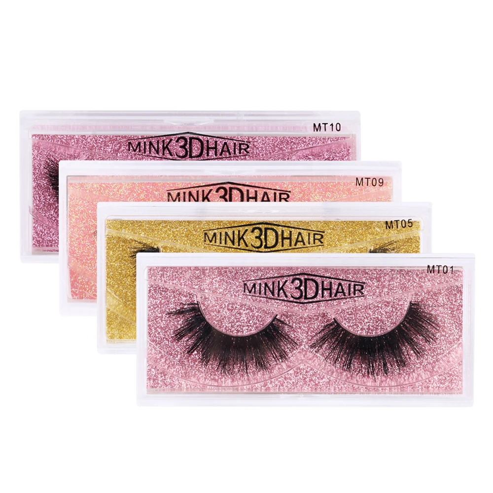 

New Arrival Wholesale Eyelashes Mink Eyelashes Natual Long and Thick 3D Mink Fur Hand Made Other False Eyelashes Natural Long