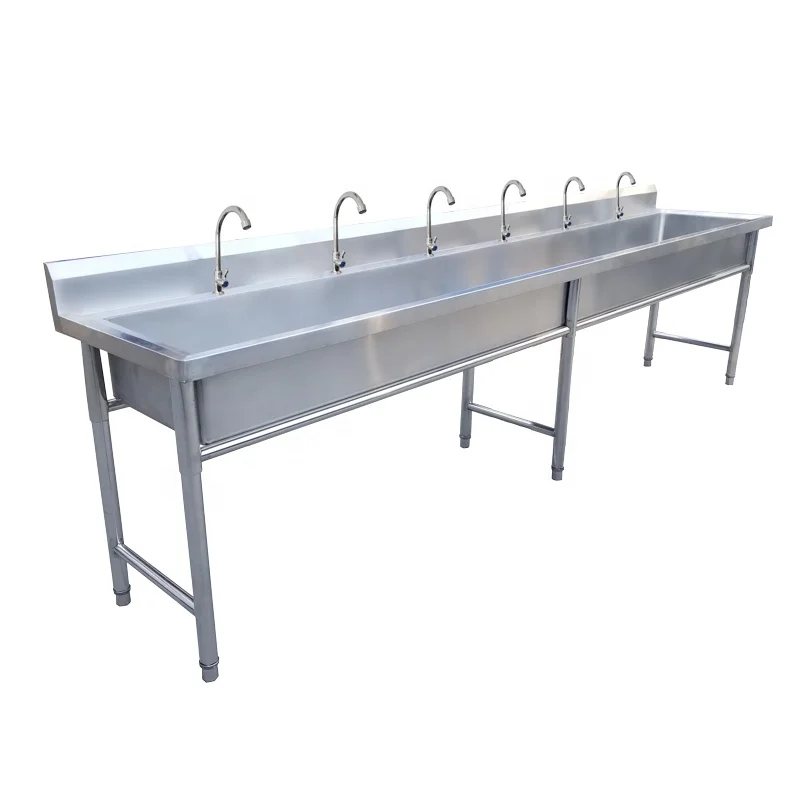 
Industrial Restaurant Commercial Stainless Steel Kitchen Sink With Backsplash 