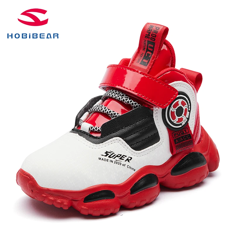 

Hobibear Fashion Children's Boy Basketball Shoes Kids Shoes for Boys Outdoor Sport Sneakers Soft Sole Running Shoes