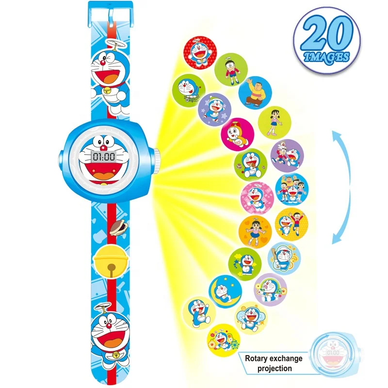 
Spiderman Princess Projection Cartoon Pattern Digital Child Watch For Boys Girls LED Display Clock 