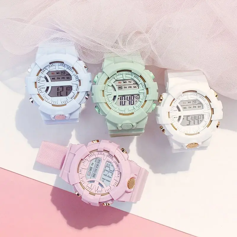 

Fashion Unisex Silicone Waterproof Sports Student Girls Kids Led Watches Electronic Digital Watch For Boys Relojes Digitales