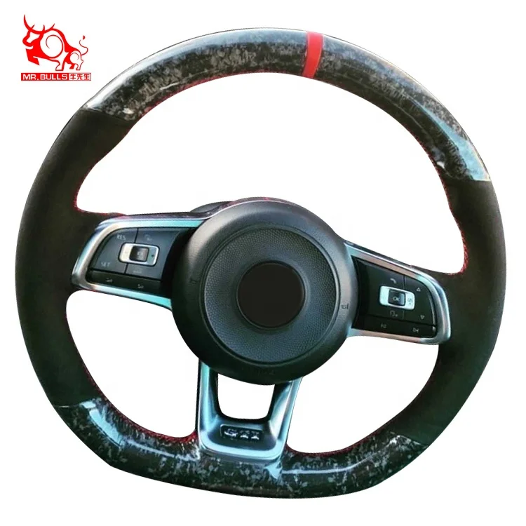 

DIY custom hand sewing Car Steering Wheel Cover for Volkswagen, Customized color