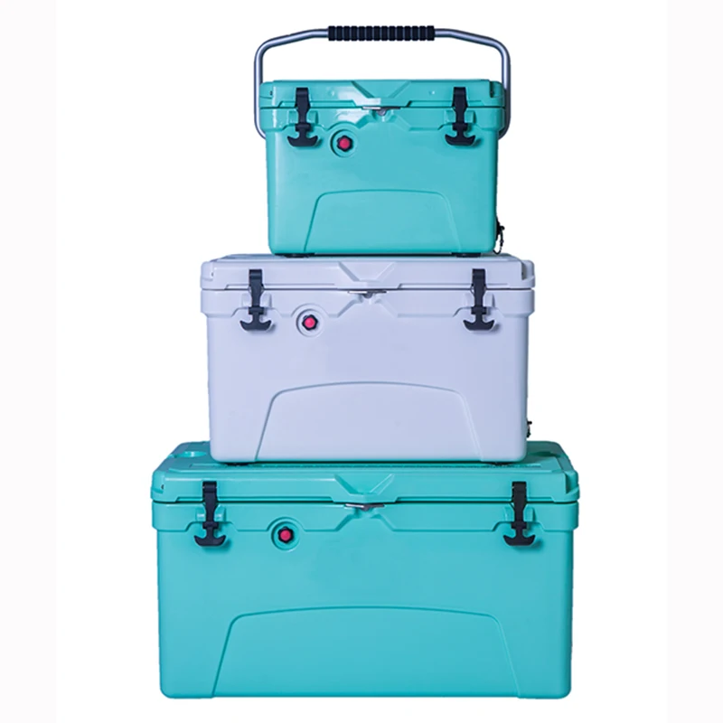 

20QT TO 75QT Plastic large Custom Cooler Plastic Can Beer Insulated Food Box Ice Chest Cooler Box For Outdoor Fishing, Customized