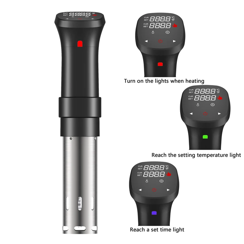 
Sous Vide Cooker Sous Vide Precision Cooker Control Temperature and Timer, 1100 Watts,Sous Vide Cookbook Included 