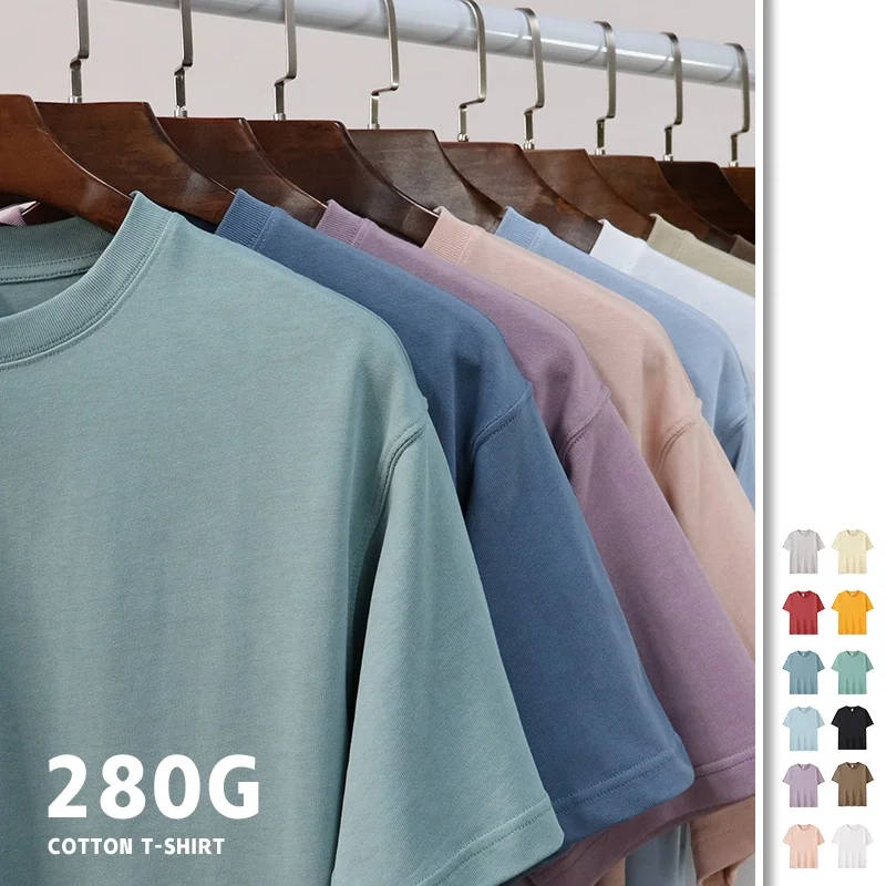 

High quality wholesale custom 100% cotton T-shirt print embroidery logo men's t-shirts