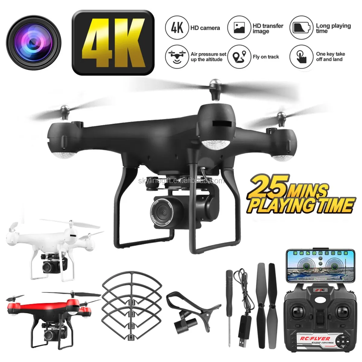 Drone 4k 1080P RC Quadcopter drone with HD 1080P 4K Wifi camera video highly stable Rc helicopter F68 4K RC Camera drones