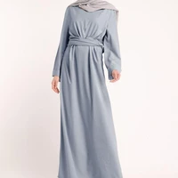 

Muslim Denim Abaya Flare Sleeve Maxi Dress Cardigan Long Robe Gowns Jubah Kimono Ramadan Arab Islamic Kaftan Dresses for Women