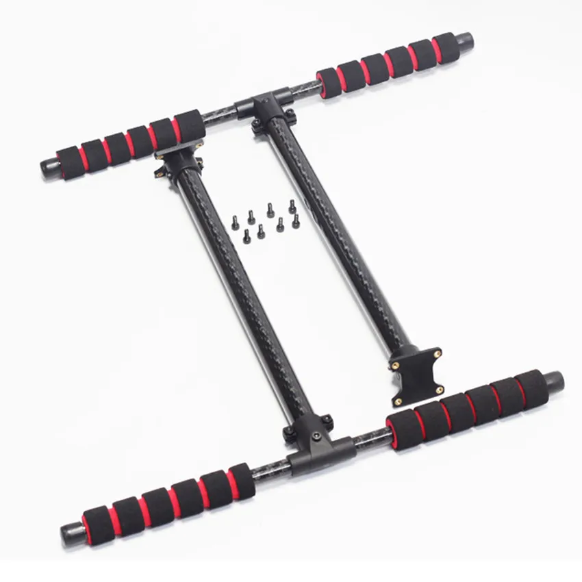 

Carbon Fiber T-shape High Landing Gear Skid for RC FPV Quadcopter Multicopter Hexacopter S500 S550 F550 HML Quick Install, Black