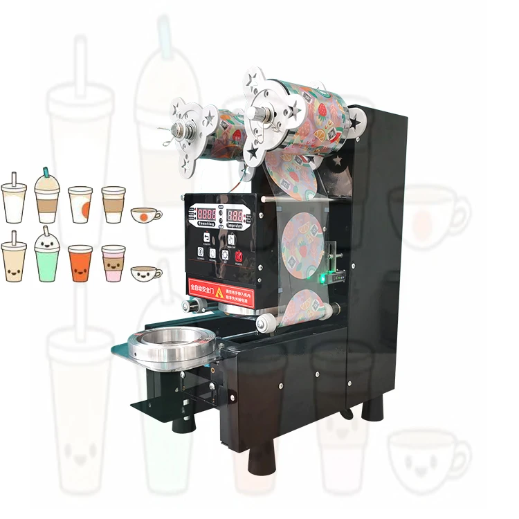 

90mm 95mm Plastic Cup Sealer Paper Cup Automatic Sealing Machine Plastic Packaging Sealing Machine