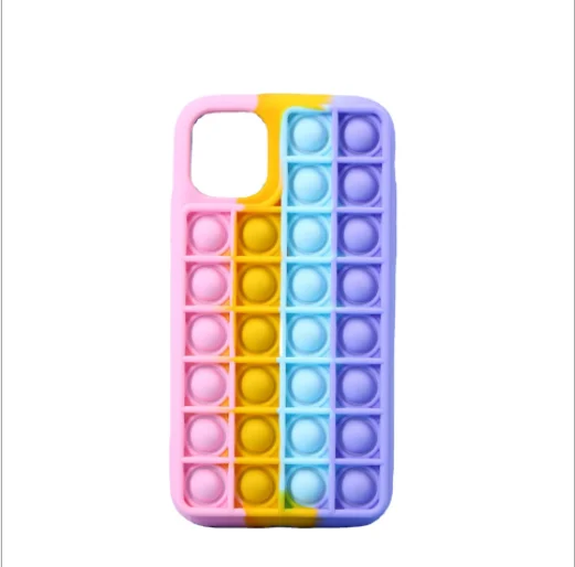 

Wholesale Customized Good Quality Silicone Bubble Case Cute Aesthetic Phone Case, 2 designs