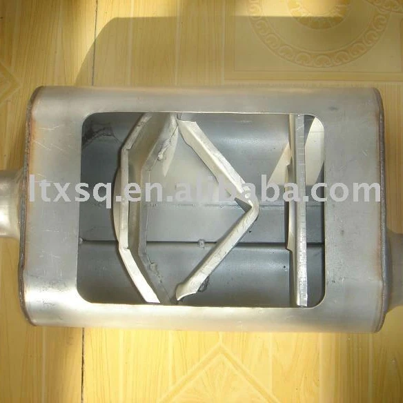 

cherry performance exhaust car muffler, Silver grey