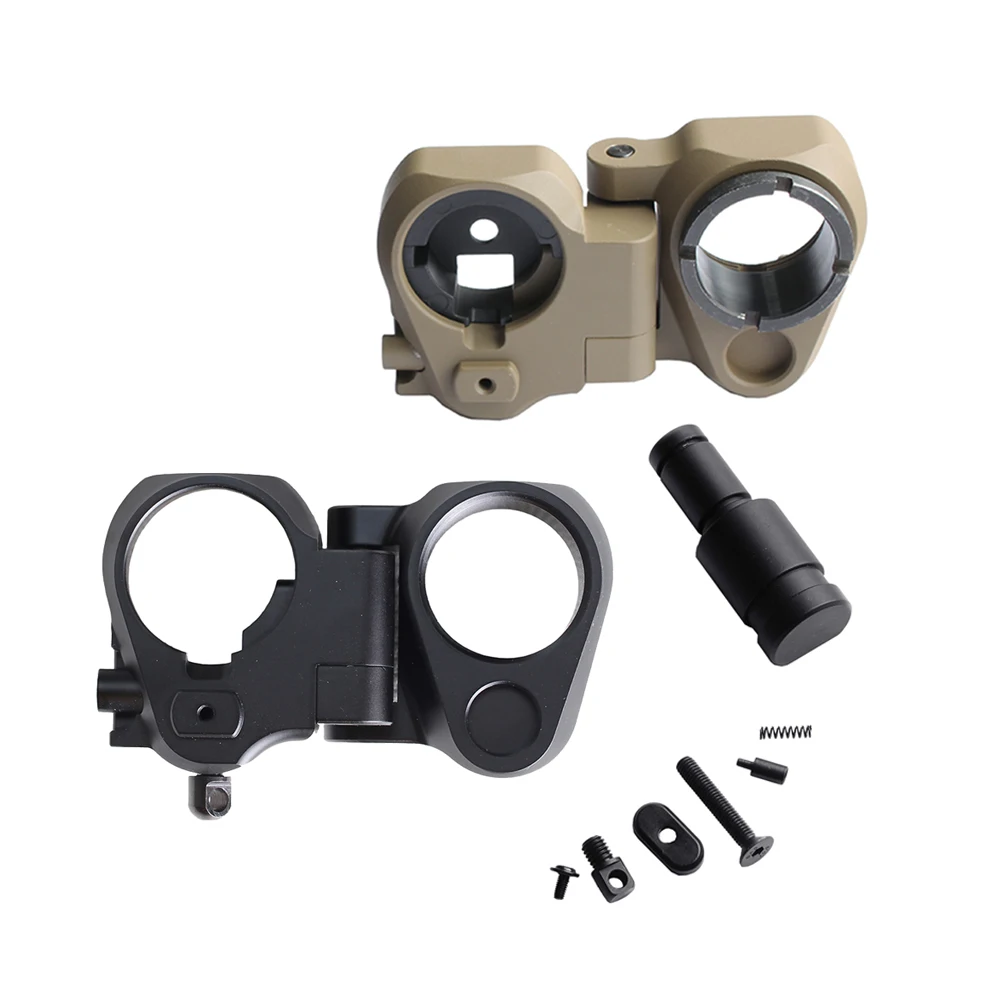 

Newest spray painting Tactical AR Folding Stock Adapter For M16/M4 SR25 Series GBB(AEG) Hunting Accessories For Airsoft, Tan/black