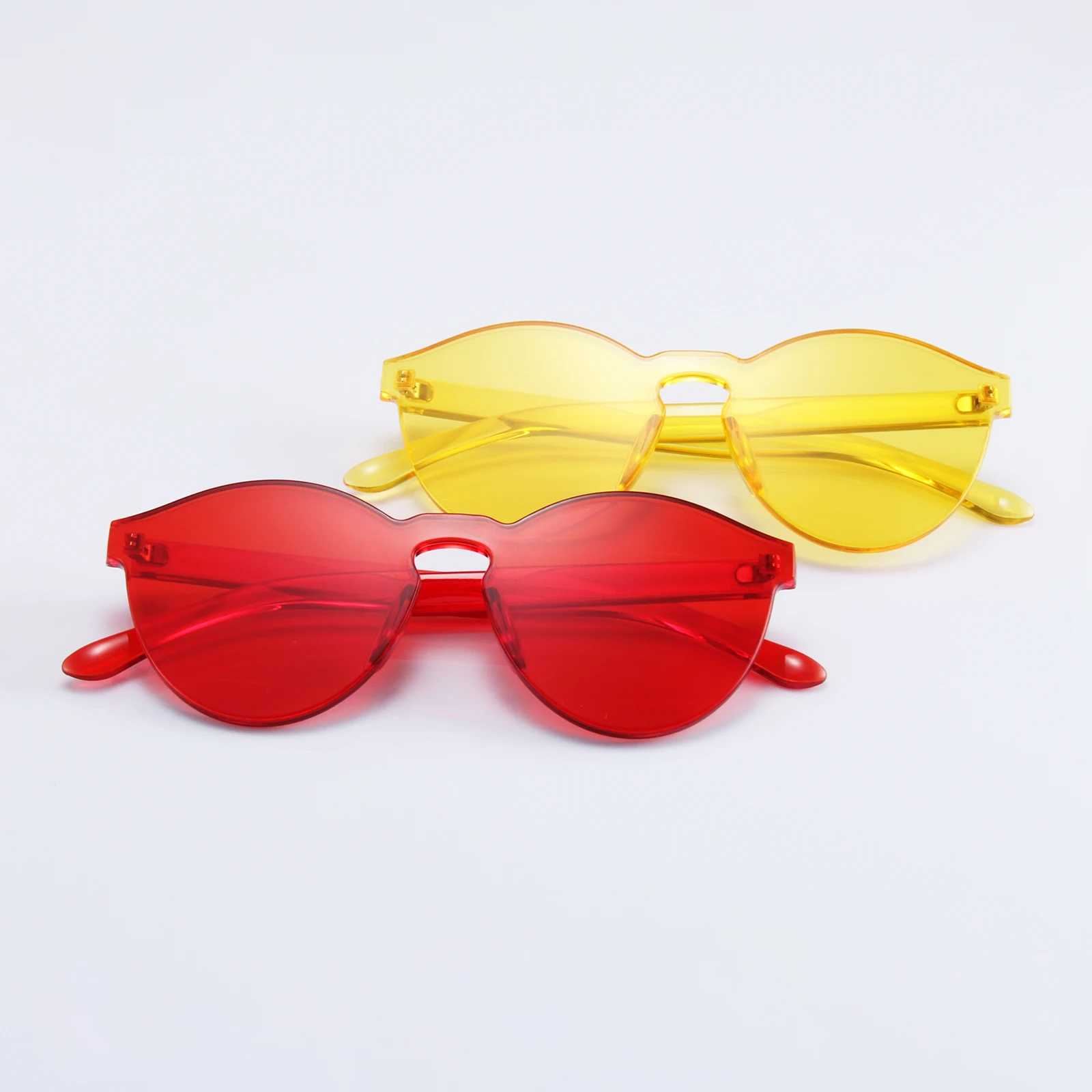 

Colourful outdoor sunglasses Transparent Candy color lunettes, Custom more colors