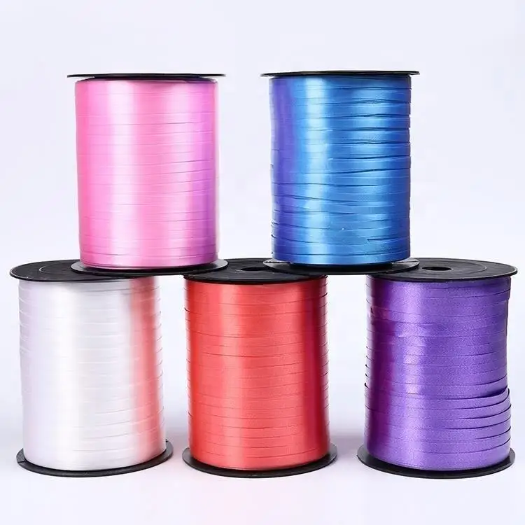 5mm500y Wholesale Colorful Pp Balloon Ribbon Decorations Packing T