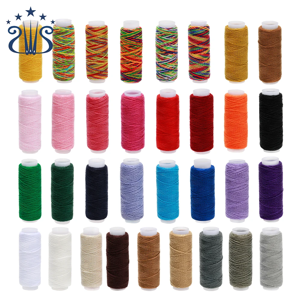 Sewing Supplies 33 Color 203 Wax Line Spool Polyester Sewing Thread For