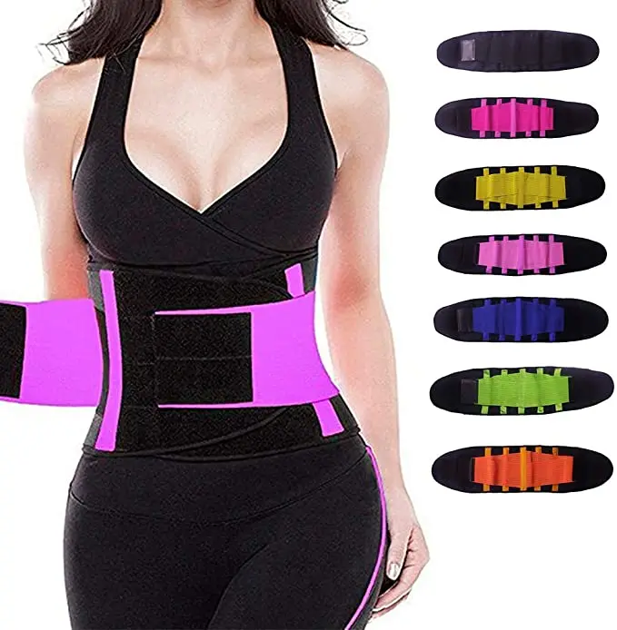 

fajas para ejersicios High Elastic Underbust Latex Cincher Slim Neoprene Sweat Waist Trainer Corset Trimmer, As shown,accept to custom