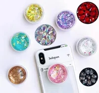 

One hand anti - slip desktop metal belt diamond ring buckle mobile phone ring holder phone finger socket grip stand holder