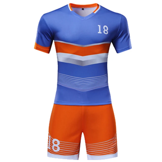 

Thai quality new model football team uniform training shirt and shorts customized printing color soccer jersey set, Colors