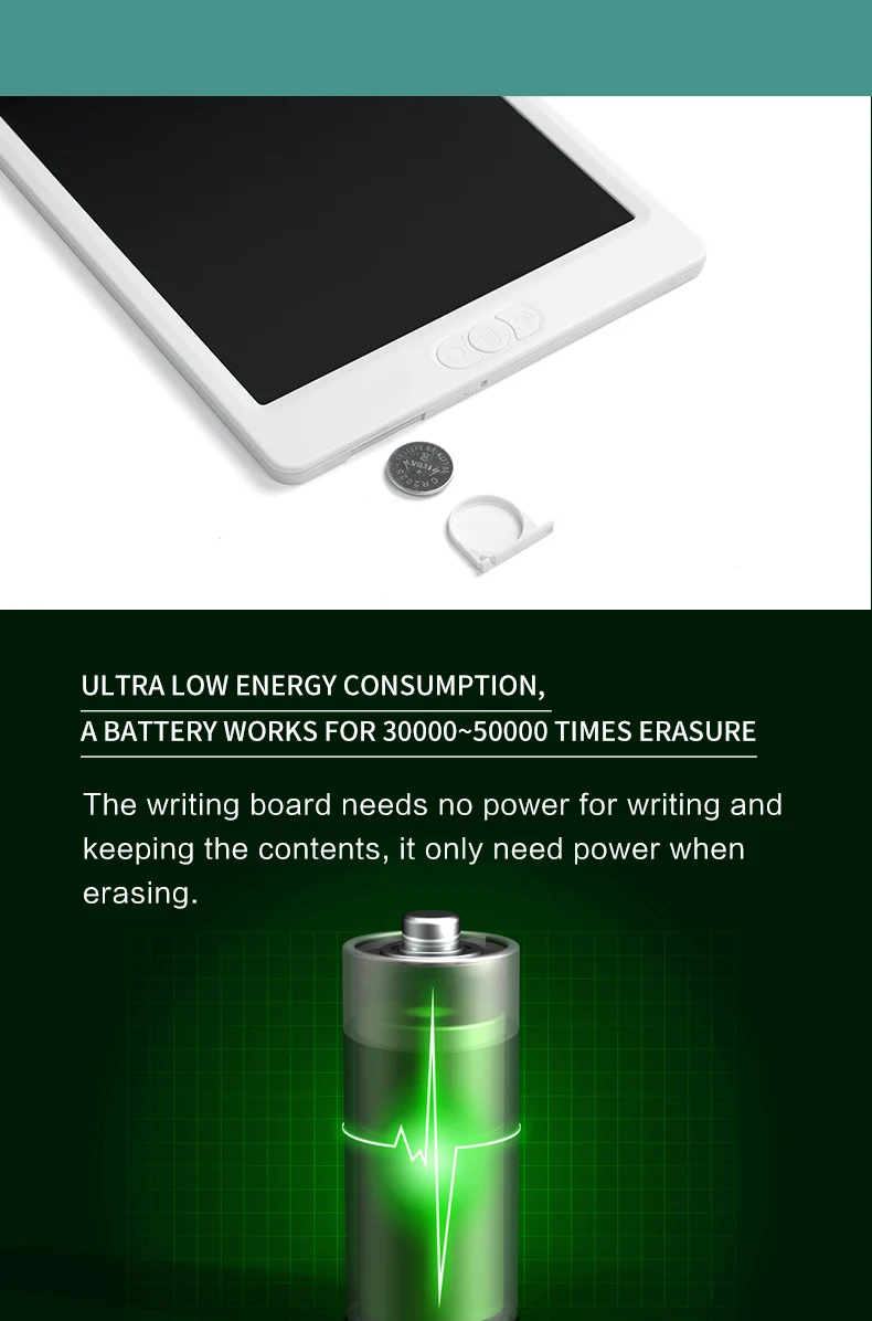 Erasable Notepad Partial Delete Writing Board 10 Inch Writing Tablet for Kids Digital Drawing Learning Toys