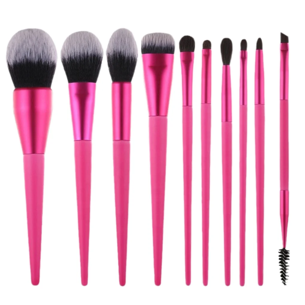 Pink Makeup Brush Set. Makeup Brush Set Bundle Pink Rhinestone Glam