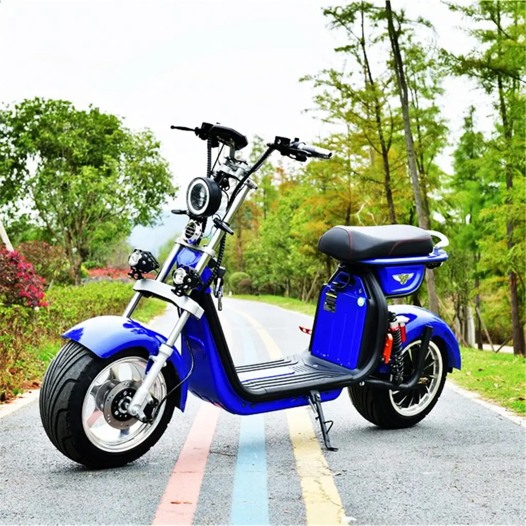 

2022 dogebos 1000w60v Citycoco/seev/woqu Electric Fat Tire Scooter/YIDE Escooter/cheap E-scooter, Black