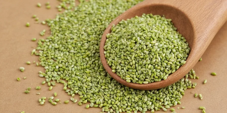 Toasting celery seeds in a skillet