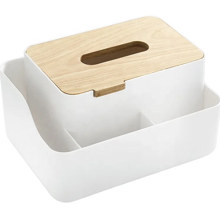 

Fashionable modern style wooden tissue collection box table desktop tissue box tissue organizer